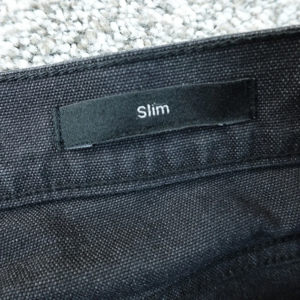 Proof Jeans Mens 31X30 Dark Black Denim Pants Slim Straight‎ Stretch Huckberry